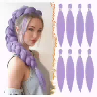 Braiding Haare Pre Stretched Synthetik Yaki Zöpfe 8 Helles l 1 st