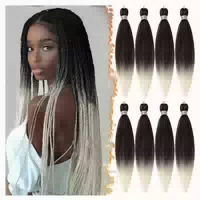 Braiding Haare Pre Stretched T1b 613# Schwarz Ombre Blond 66 1 st