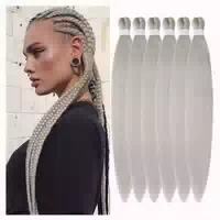 Braiding Hair Pre Stretched 20 Inch 50 8cm 20 Zoll 6er Pack 1 st