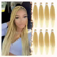 Braids Prestretched 66cm 8pack Synthetik T27 613# Ombre Blon 1 st