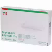 Suprasorb Liquacel Pro 5 X 5 cm Kompressen