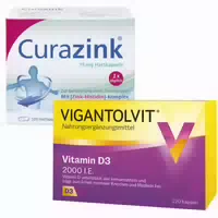 Viganltolvit Vitamin D3 2 000 I E Curazink Set