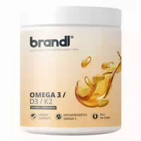 Brandl Omega 3 D3 K2 Kapseln Mit Premium Fischöl Omega 3 | Epa Dha Hochdosiert Mit 2:1 Verhältnis 240 St