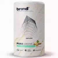 Brandl Superfood Greens Pulver Mit Ashwagandha, Spirulina Pulver, Ingwer, Brokkolisprossen Uvm 300 G