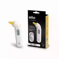 Braun Thermoscan Ohrthermometer Fieberthermometer Weiß Digital Highspeed Messung