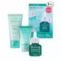 Bring Green Tea Tree Cica Set Zinc Teca Blemish Serum Tea Tree Cica Soothing Cream Plus Tea Tree Deep Cleansing Foam
