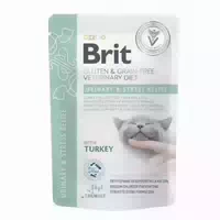 Brit Veterinary Diet Cat Pouch Fillets in Gravy Urinary & Stress Relief
