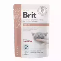 Brit Veterinary Diet Cat Pouch Fillets in Gravy Renal