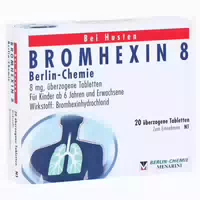 Bromhexin 8 Berlin Chemie 20 St Überzogene Tabletten