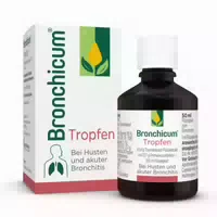 Bronchicum Tropfen Pflanzliche Erkältungstropfen bei Husten und Akuter Bronchitis
