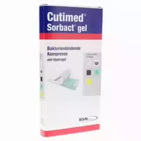 Cutimed Sorbact Gel Kompressen 7,5x15 Cm 12 St Kompressen