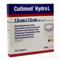 Cutimed Hydro L Hydrokolloidverband 7,5 X 7,5 Cm Dünn 10 St