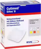 Cutimed Siltec B 7,5 cm X 7,5 cm