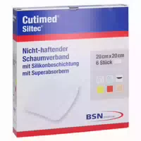 Cutimed Siltec Schaumverb 20x20 Cm Nicht 6 St