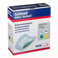 Cutimed Siltec Sorbact B Pu Verband 10x10 Cm