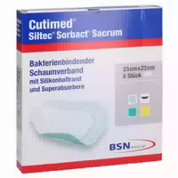 Cutimed Siltec Sorbact Sacrum B Pu Verb 6 St