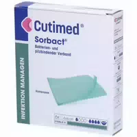 Cutimed Sorbact Kompressen 4 X 6 Cm 6 Stk