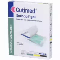 Cutimed Sorbact Gel Kompressen 7,5 X 7,5 cm