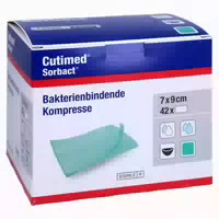 Cutimed Sorbact Kompressen 7x9 Cm 42 St