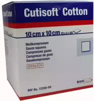 Cutisoft Cotton Kompr 10x10 cm Ster 12faach