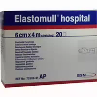 Elastomull Hospital 6 Cm X 4 M Elastische Fixierbinden Weiß 20 St Binden