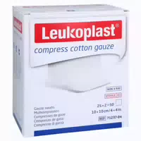 Leukoplast Compress Cotton Gauze 10x10cm 25x5 St