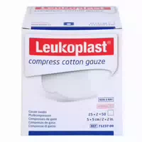 Leukoplast Mullkompressen, Compress Cotton Gauze, Steril, 5 X 5 Cm