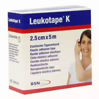 Leukotape K 2,5 Cm Hautfarben 1 St Verband