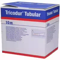 Tricodur Schl Bandage Gr F 10 Cmx10 m Weiß 1 st Verband