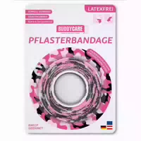 Buddycare Med Pflasterbandagen Camouflage Pink 5 Cm X 4,5m Latexfrei