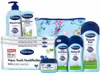 Bübchen Pflegeset für Neugeborene, 7 Teilig – Geschenkset mit Baby Produkten 1 st