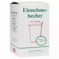 Einnehmeglas Graduiert Kunststoff m Deck 1 st