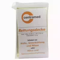 Rettungsdecke 160x220 Cm Gold Silber 1 St
