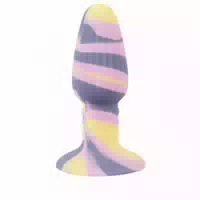 Bunter Analplug Mit Saugfuß Triple Colour Butt Plug, You2toys