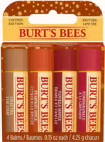 Burt’s Bees Lippenpflege Set – 4 Winterliche Sorten, 100 % Natürlich 17 g