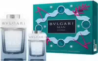 Bvlgari Man Glacial Essence Juice Set = Edp Nat Spray 100 Ml Edp Nat Spray 15 Ml