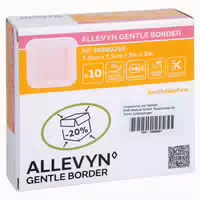 Allevyn Gentle Border Lite 7,5x7,5 cm Schaumverb 10 st