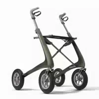 Carbon Overland Rollator Metallic Grün