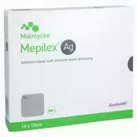Mepilex Ag Schaumverband 10x10 cm Steril 5 st