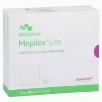 Mepilex Lite Schaumverband 10x10 cm Ster 10 st