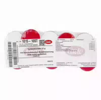 Salbenkruke Weiß 10 g mit Schraubdeckel Rot