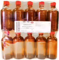 Tropfflasche 10 X 10 ml Braun mit Einsatz Verschluss
