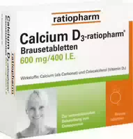 Calcium D3 Ratiopharm 600mg 400 I E 100 St Brausetabletten