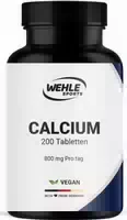 Calcium Hochdosiert 200 Tabletten 100 Tage Vorrat Wehle Sports
