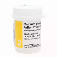 Calcium Phosphoricum D6 Adler Pharma Biochemie Nach Dr Schüßler Nr 2, Tablette 200 St Tabletten