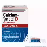 Calcium Sandoz D Osteo Intens 1000mg 880 I E 120 st Kautabletten