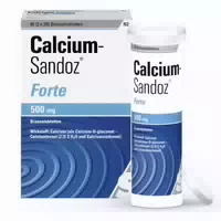 Calcium Sandoz Forte 500mg 2x20 St Brausetabletten