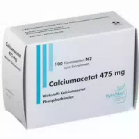 Calciumacetat 475 mg Filmtabletten 100 st Filmtabletten