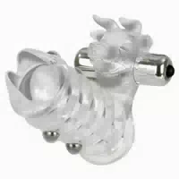 Calexotics Penishülle mit Klitoris Stimulator Vibrationshülle