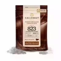 Callebaut Receipe No 823 Kuvertüre Callets, Vollmilch Schokolade, 33,6% Kakao 1kg